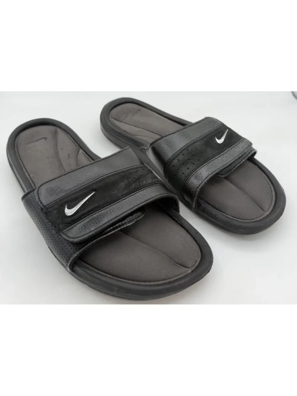 B6 Nike Comfort Slide Men's Size 10 Sports Sandals Black Anthracite 360884-001